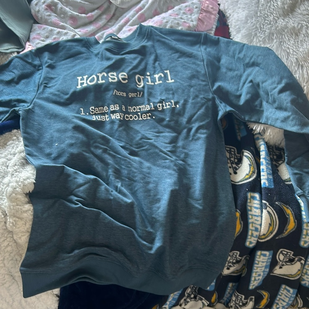 Horse girl sweatshirt!